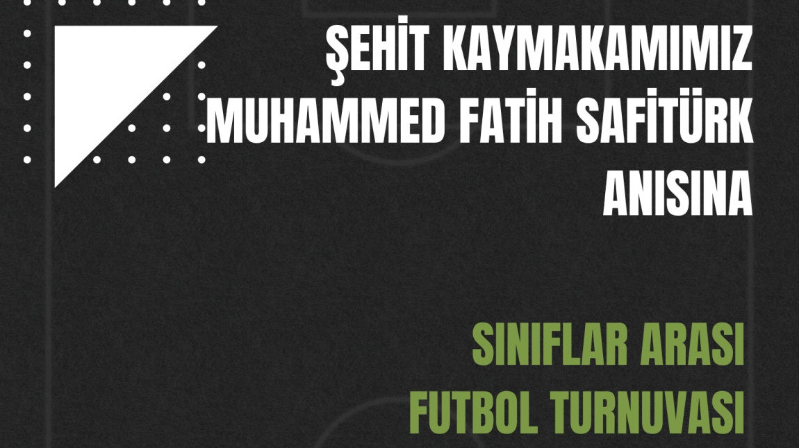 ŞEHİT KAYMAKAMIMIZ MUHAMMED FATİH SAFİTÜRK ANISINA 